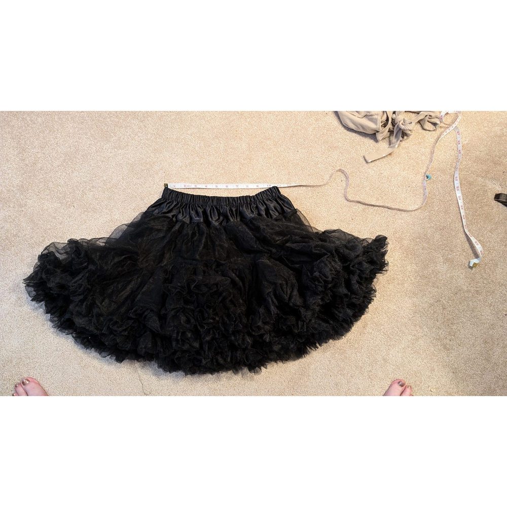 Women's Short Petticoat Skirt by Costumes USA Black Size Medium - Picture 4 of 8